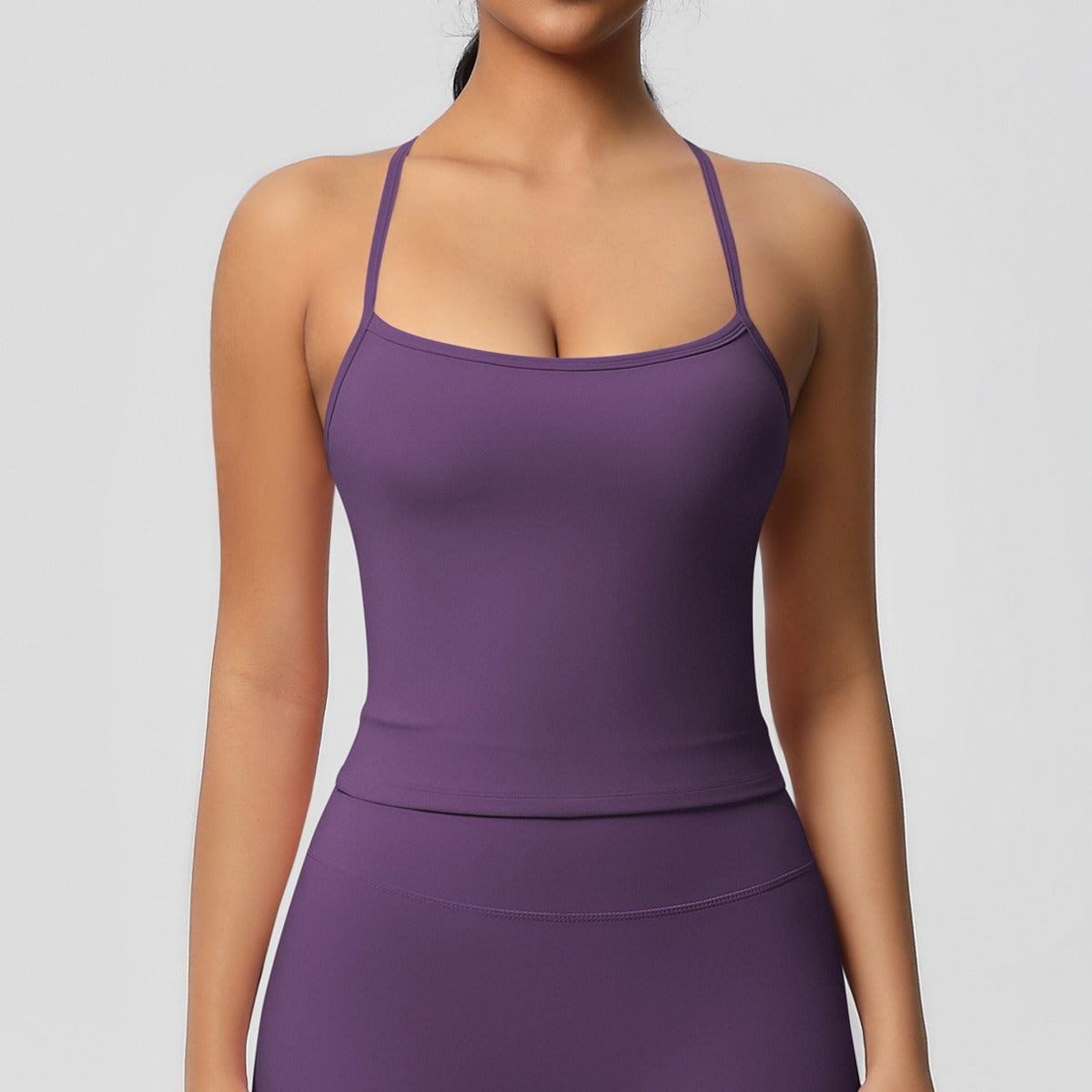 Korte Mouw Sculpting Actieve Croptop