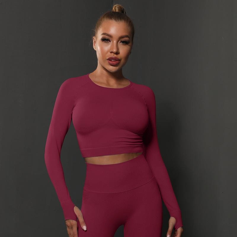 Naadloze Corrigerende Activewear Top met Lange Mouwen