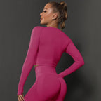 Naadloze Corrigerende Activewear Top met Lange Mouwen
