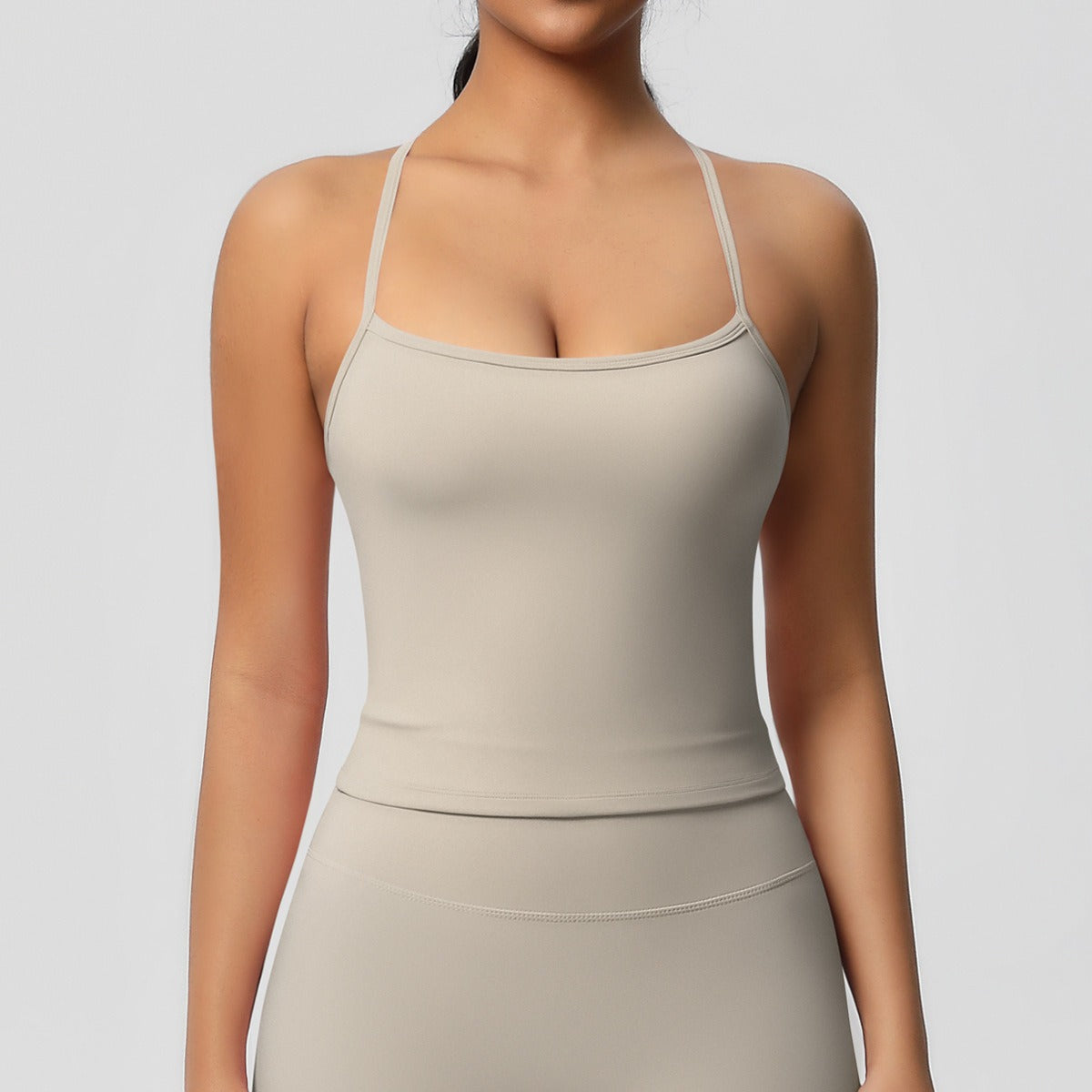 Korte Mouw Sculpting Actieve Croptop