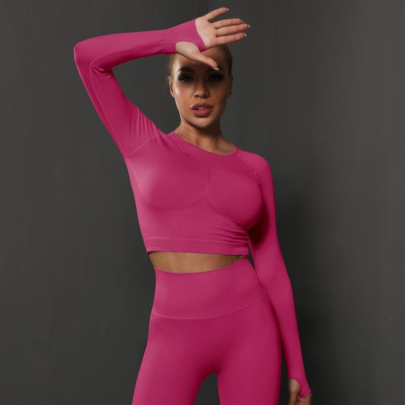 Naadloze Corrigerende Activewear Top met Lange Mouwen