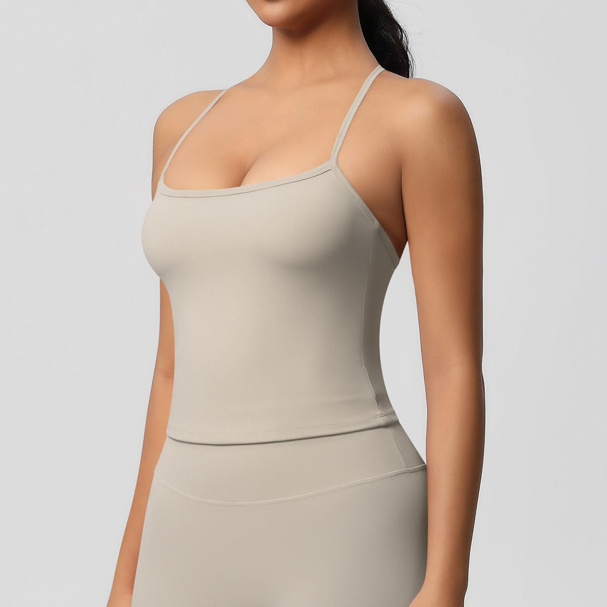 Korte Mouw Sculpting Actieve Croptop