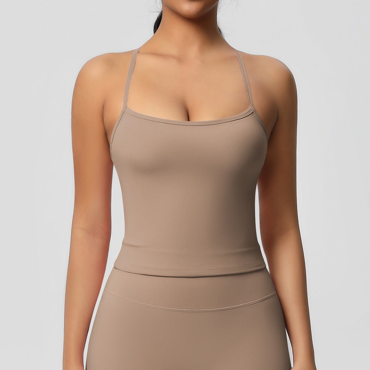 Korte Mouw Sculpting Actieve Croptop