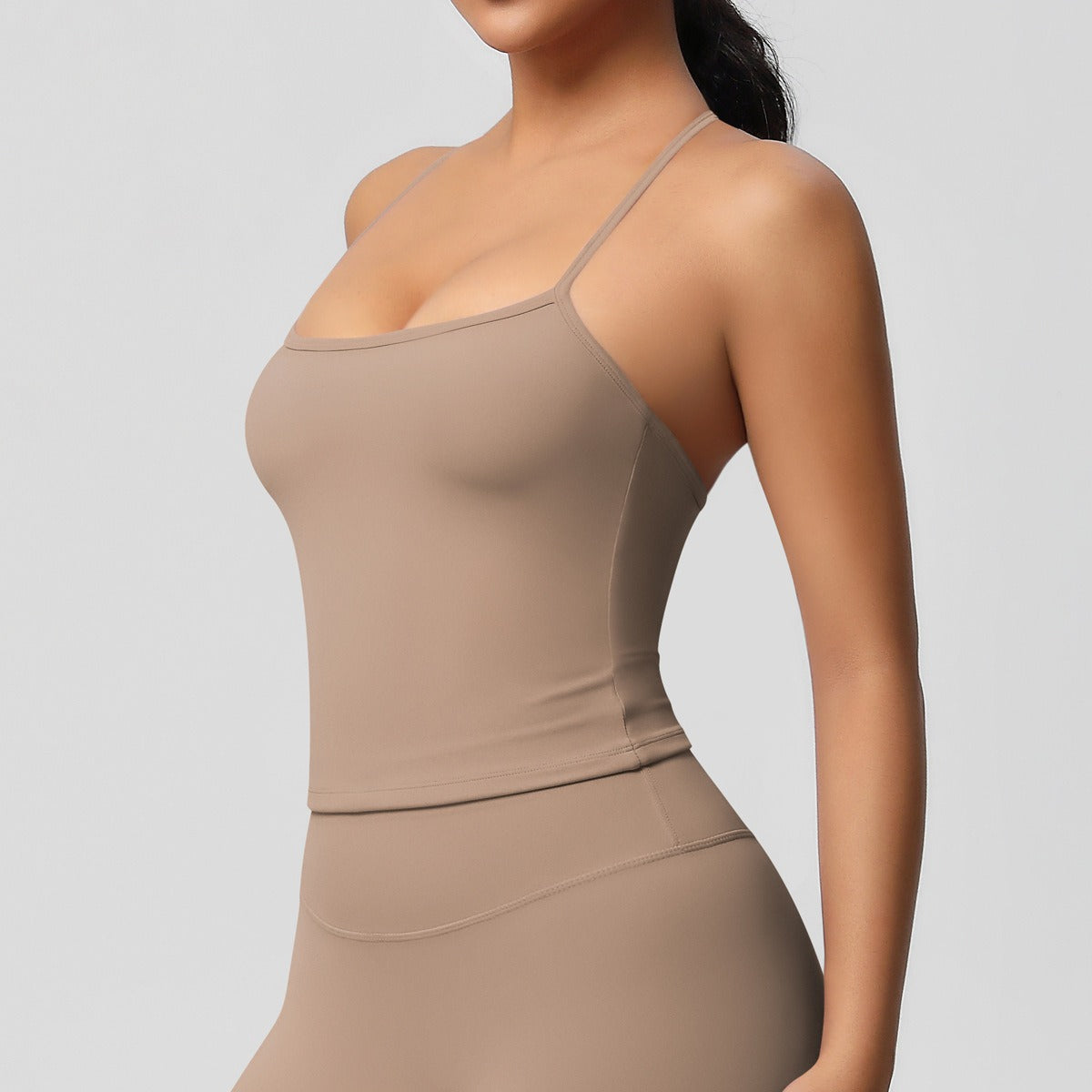 Korte Mouw Sculpting Actieve Croptop