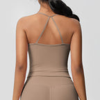Korte Mouw Sculpting Actieve Croptop