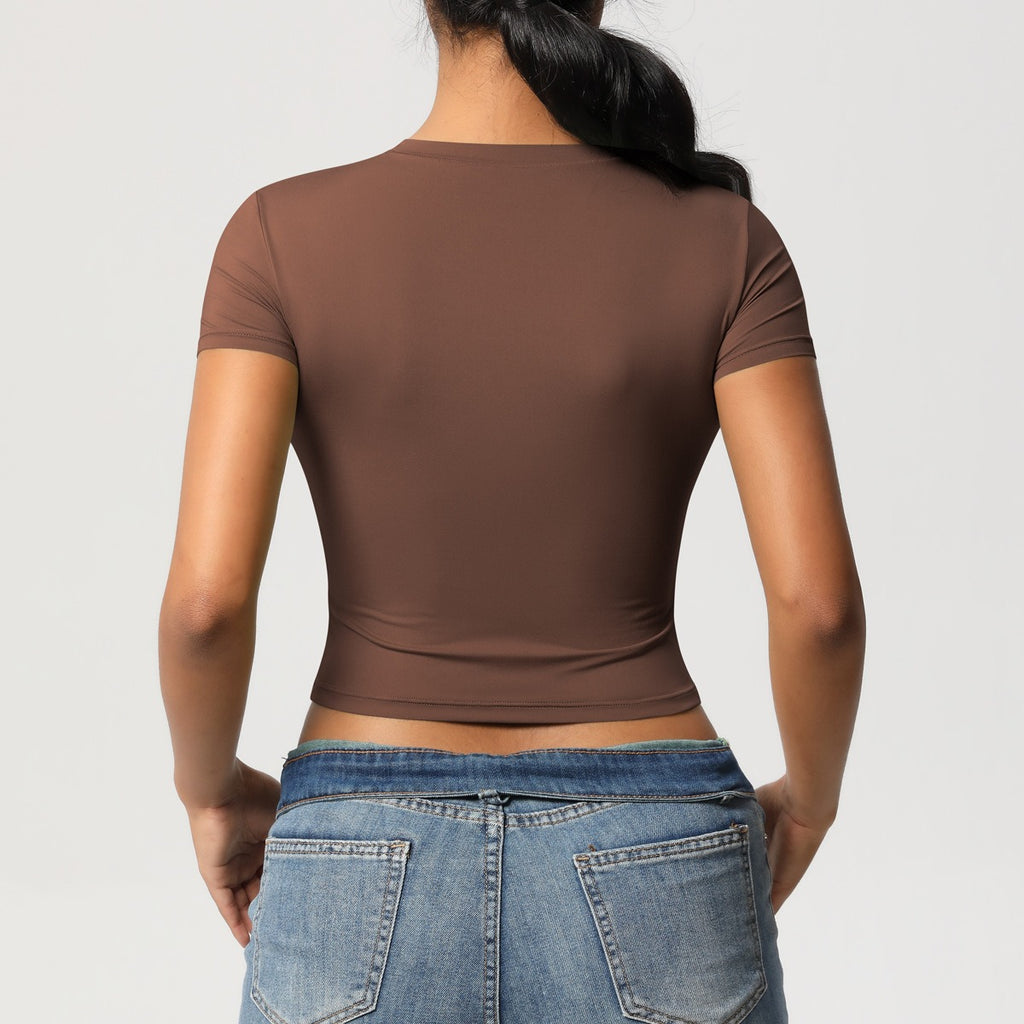 Second-Skin Vormgevende Actieve Crop Top