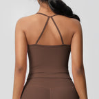 Korte Mouw Sculpting Actieve Croptop