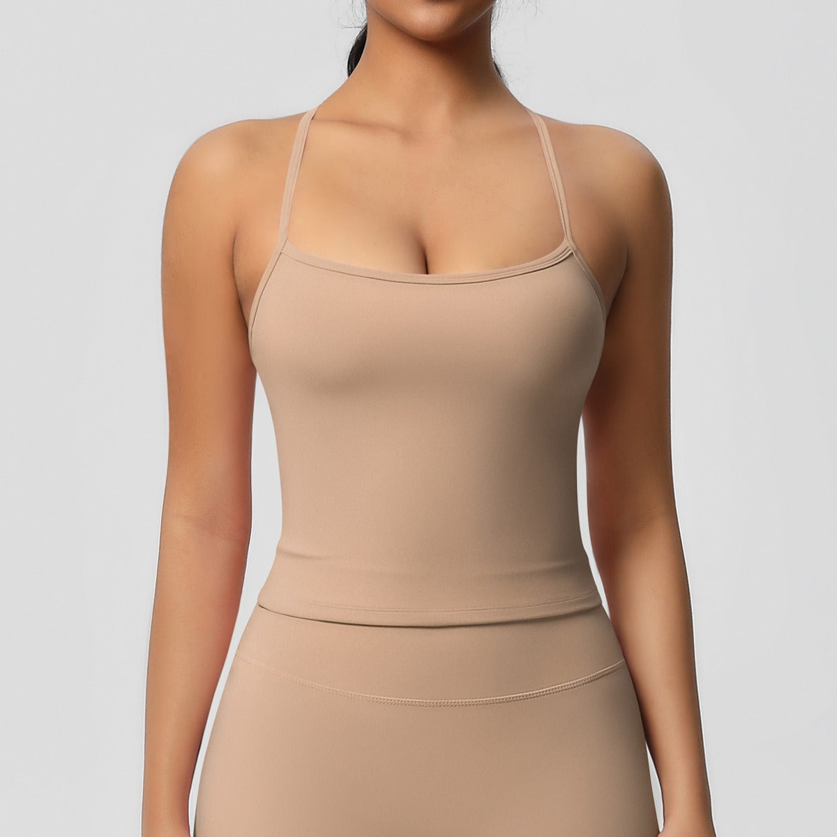 Korte Mouw Sculpting Actieve Croptop