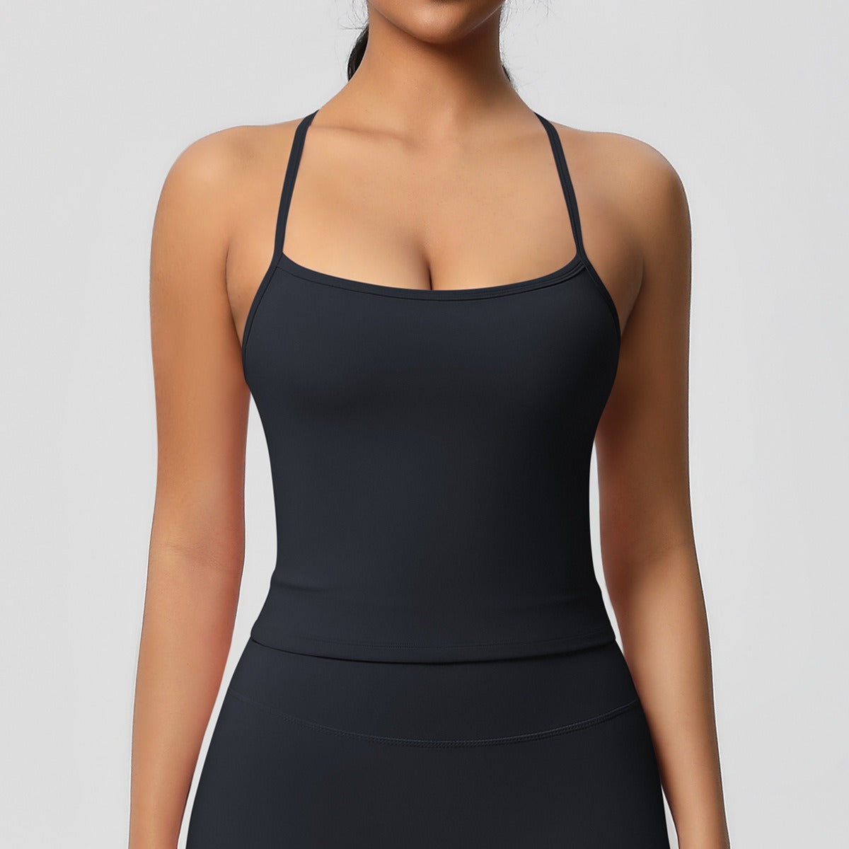 Korte Mouw Sculpting Actieve Croptop