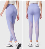 Sculpting legging met hoge taille en mesh-panelen