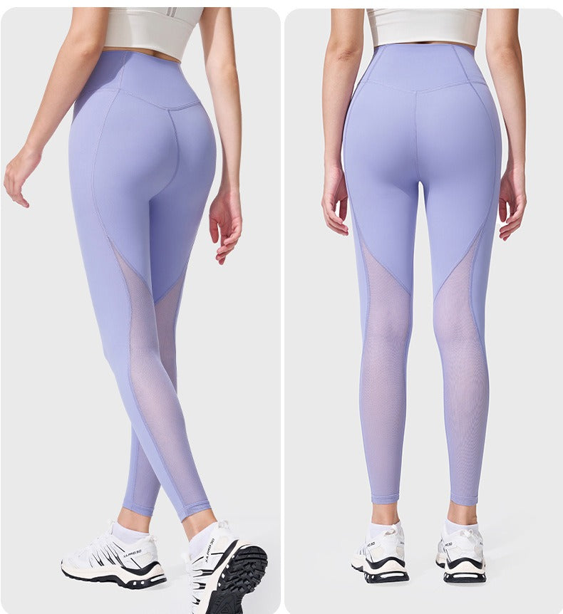 Sculpting legging met hoge taille en mesh-panelen
