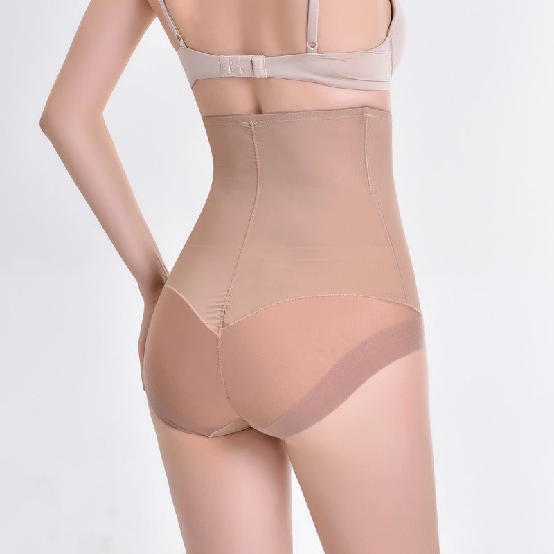 Corrigerende slip met hoge taille en mesh details