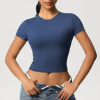 Second-Skin Vormgevende Actieve Crop Top