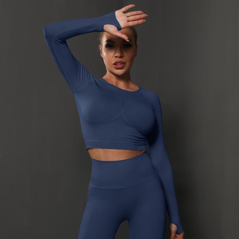Naadloze Corrigerende Activewear Top met Lange Mouwen