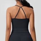 Korte Mouw Sculpting Actieve Croptop