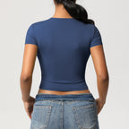 Second-Skin Vormgevende Actieve Crop Top