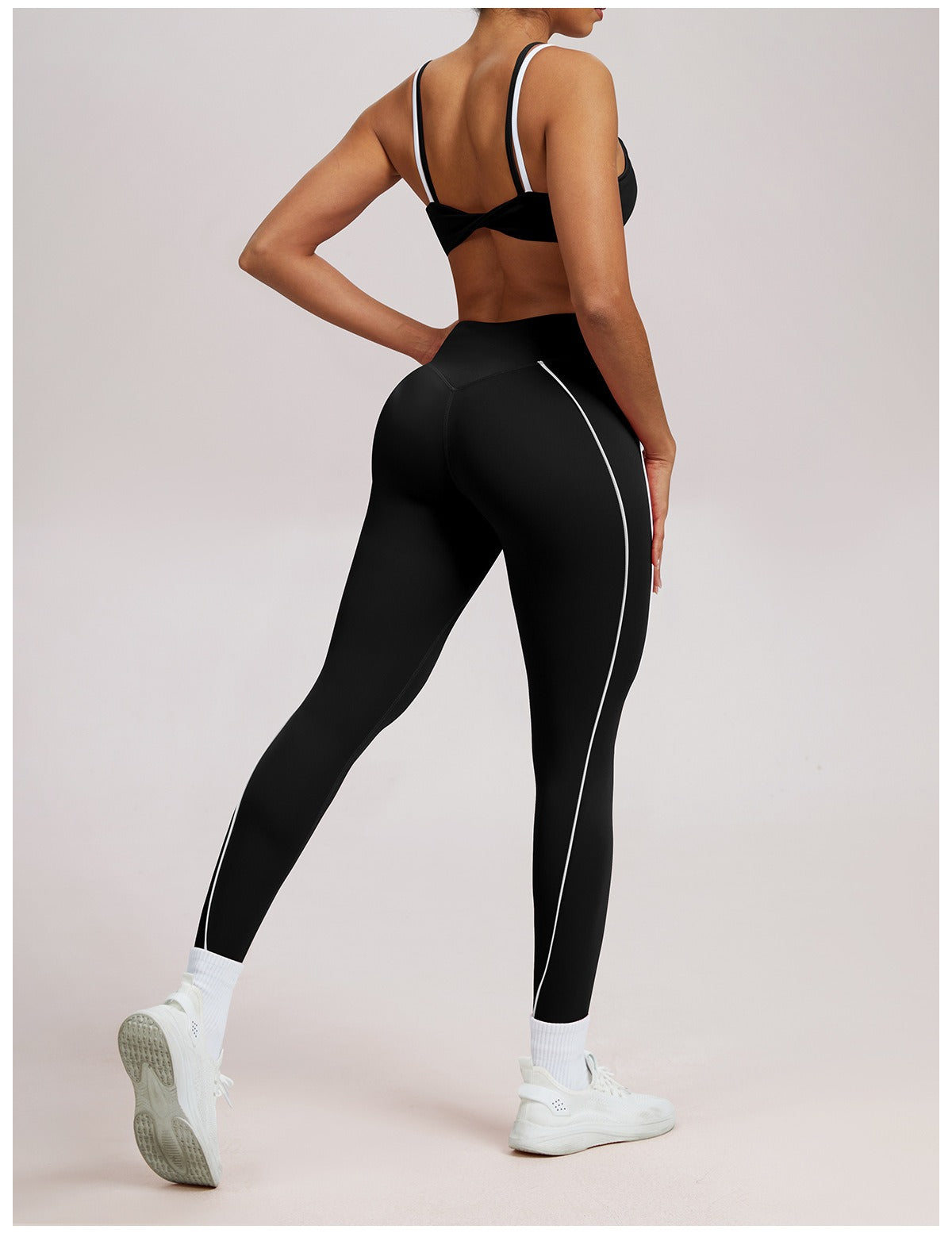 High-Waist Shaping Legging met Contrasterende Lijn