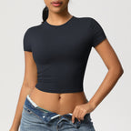 Second-Skin Vormgevende Actieve Crop Top