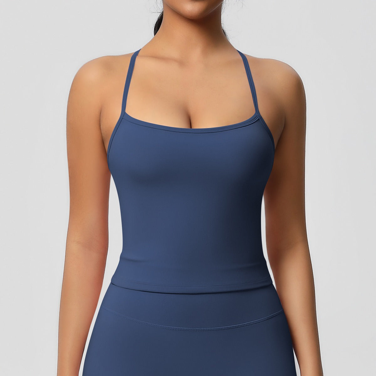 Korte Mouw Sculpting Actieve Croptop
