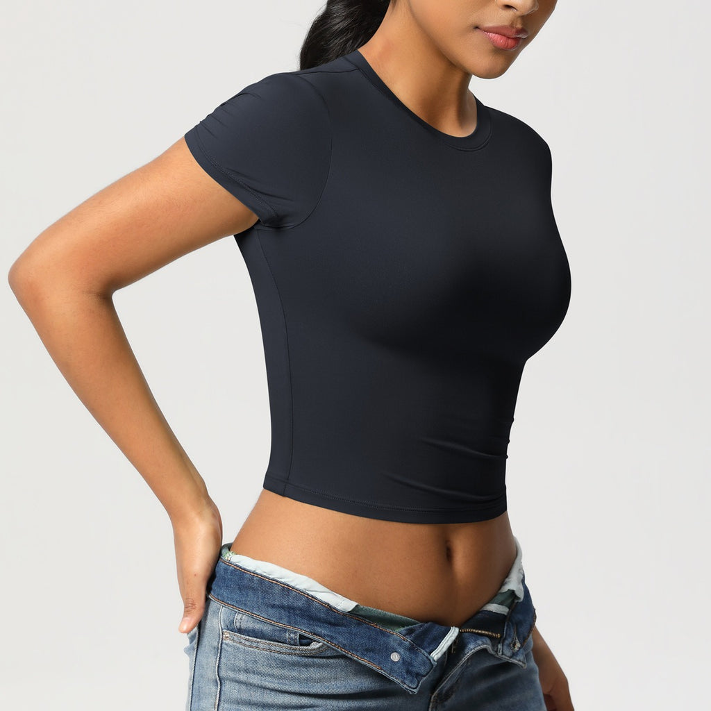 Second-Skin Vormgevende Actieve Crop Top