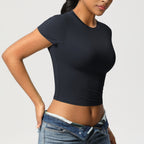 Second-Skin Vormgevende Actieve Crop Top