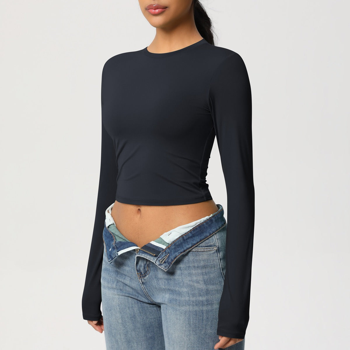 SculptFit Cropped Vormgevende Sporttop