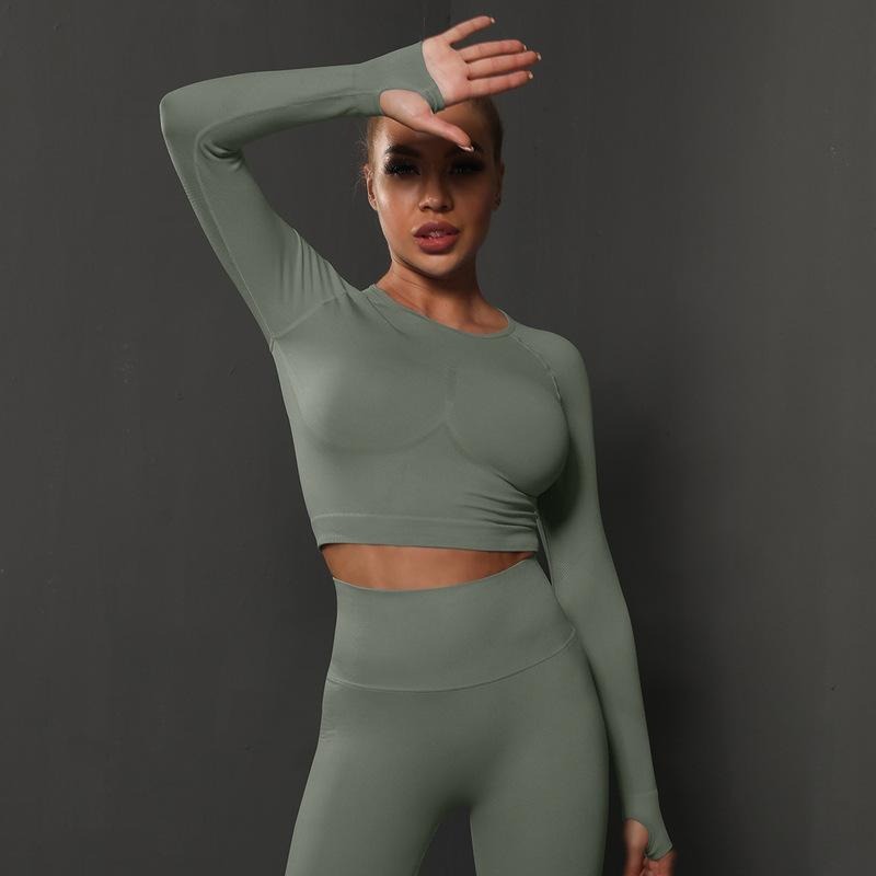 Naadloze Corrigerende Activewear Top met Lange Mouwen