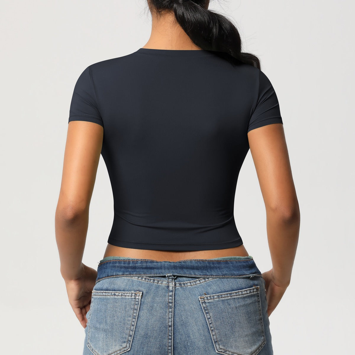 Second-Skin Vormgevende Actieve Crop Top
