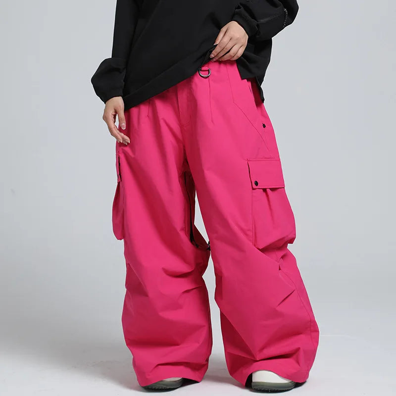 Unisex Ski Pants, Relaxed Fit, Breathable Insulated Snowboard Pants with Zipper - Color 7