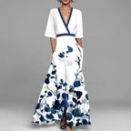 Relaxed-Fit Women's Autumn Maxi Dress with Lightweight, Breathable Fabric and Casual Design - White