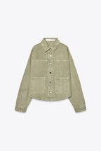 Classic Khaki Denim Jacket for Everyday Style | Lightweight Jacket