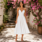 V-Neck Wedding Dress | Elegant Wedding Dress for Women