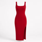 Seamless Bodycon Dress with Breathable Mesh Lining Curvay
