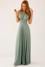 Convertible wrap dress with adjustable straps | Casual Boho Summer Dress