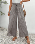 Women's Wide-Leg Trousers with High Waistband | Perfect for Autumn - Black