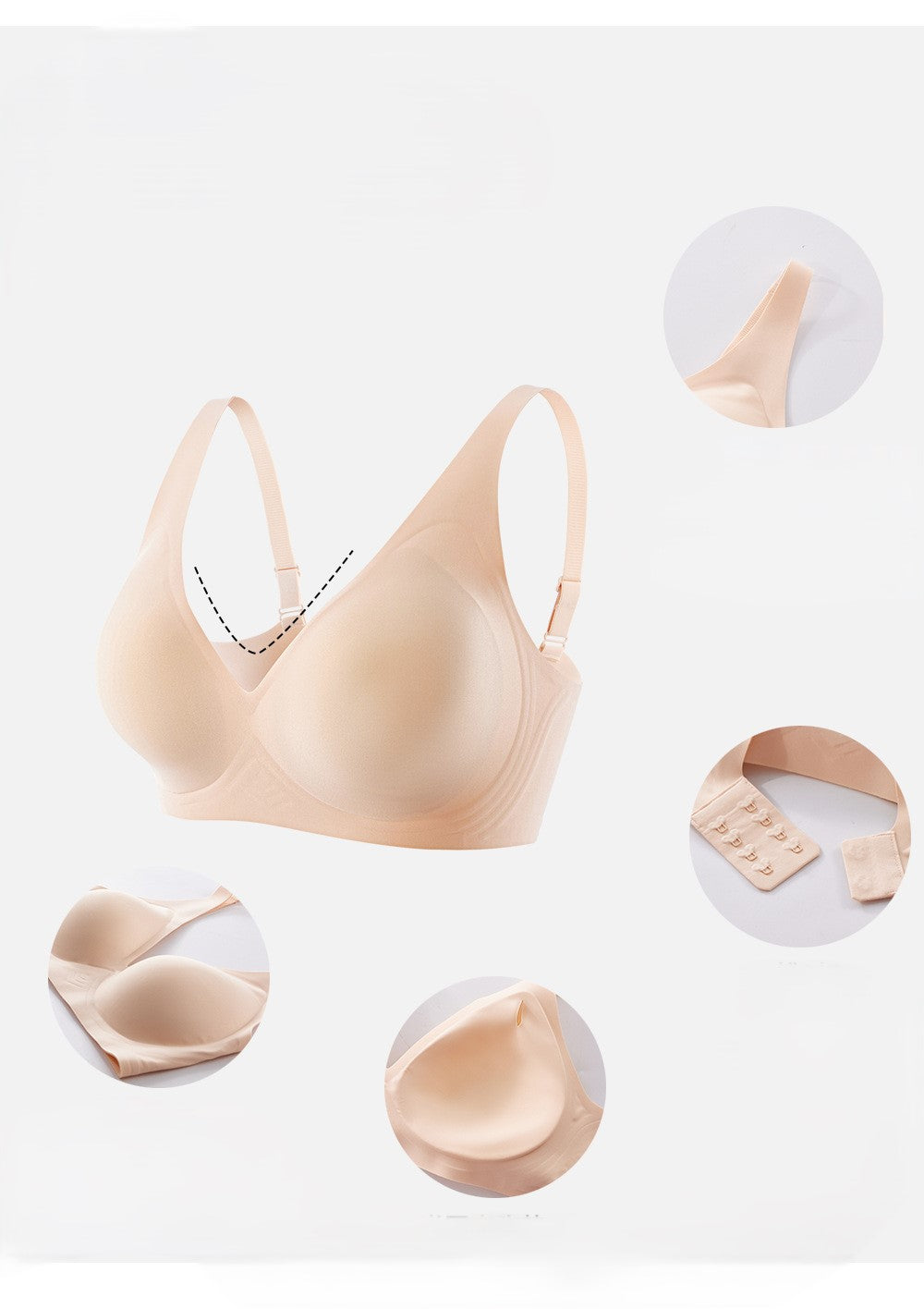 Onzichtbare Sculpt Lift Draadloze Jelly BH