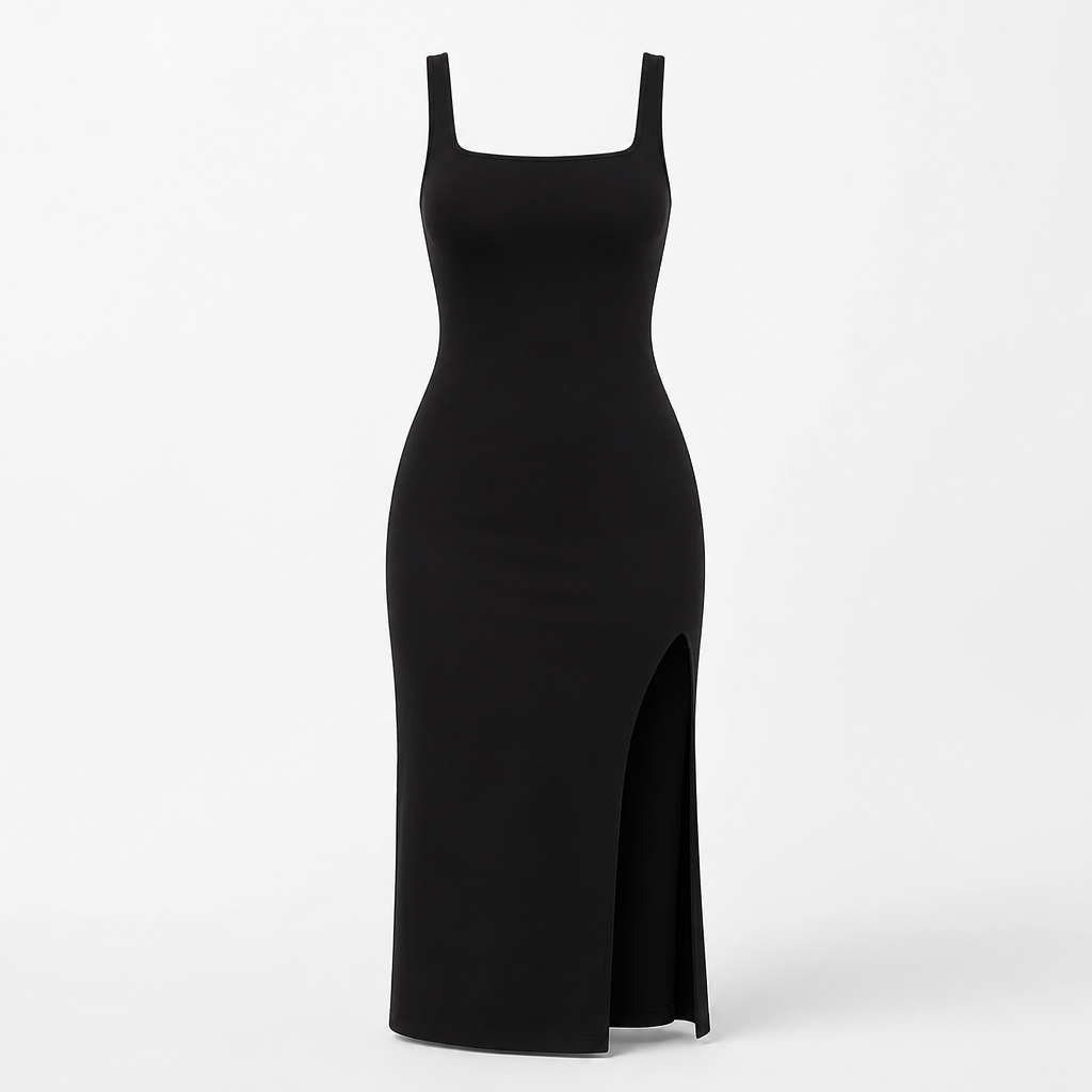 Seamless Bodycon Dress with Breathable Mesh Lining Curvay