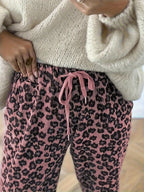 Women's Corduroy Leopard Print Long Pants | Women's Clothing