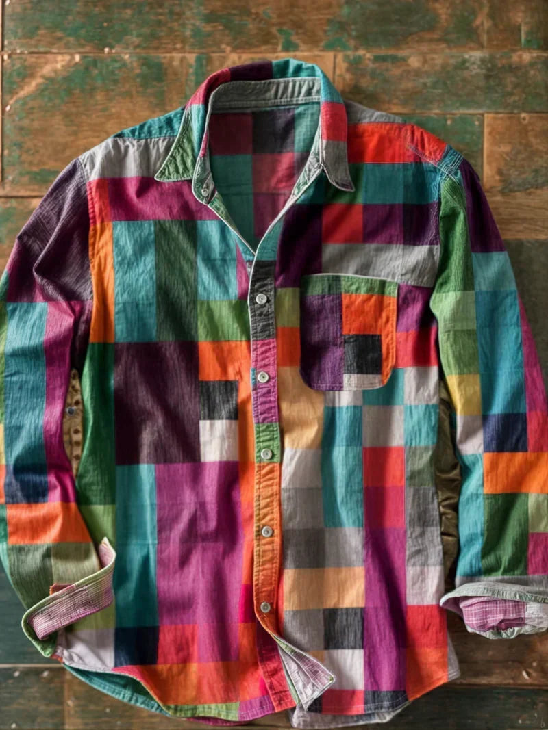 Women's Long-Sleeve Shirt with Chest Pocket - Variant 2
