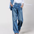 Relaxed-Fit Women's Jeans with Straight Leg – Perfect for Autumn & Winter - Blue