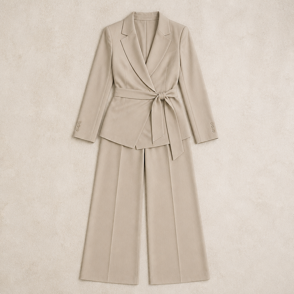 Women's Two-Piece Suit with Tie | Confidence and Effortless Elegance