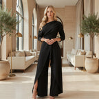 Elegant women's jumpsuit figure flattering for evening wear and special events