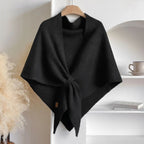 Women's Autumn Scarf with Soft Finish - Black